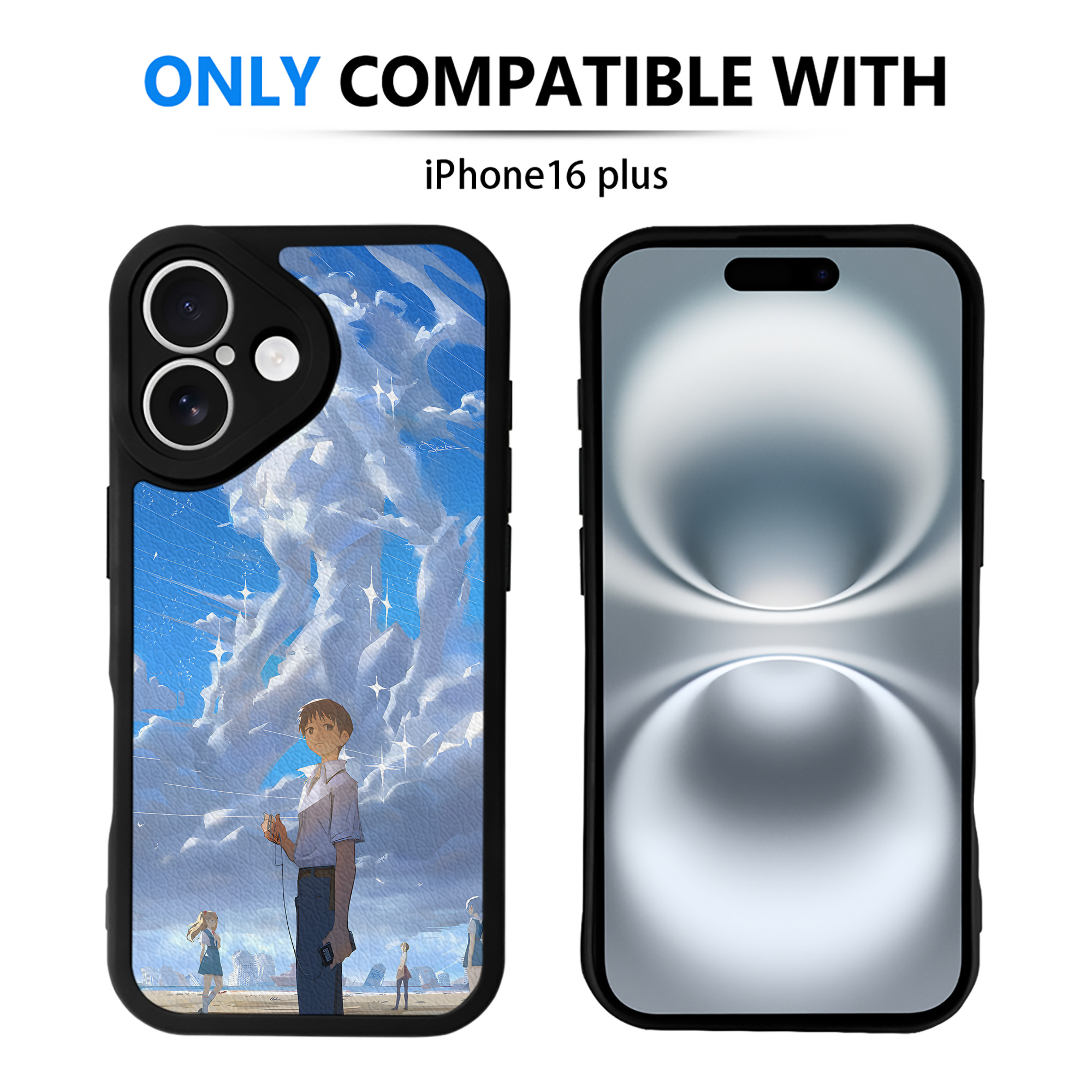（画像用） EVA 新世紀エヴァンゲリオン 【iPhone 16シリーズ対応】シリコンスマホケース（レザー調） 材質：シリコン